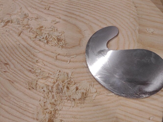 Gooseneck cabinet scraper