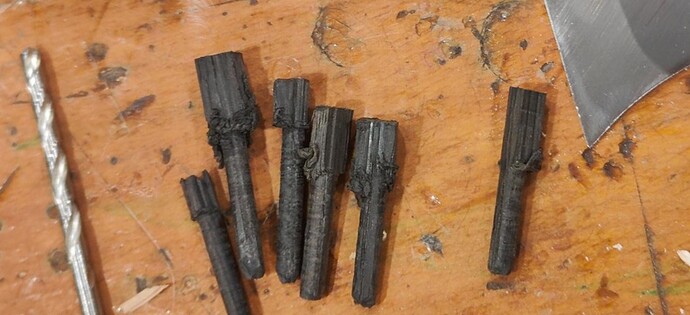 Bog oak dowels