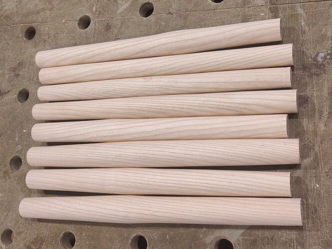 Turned short spindles